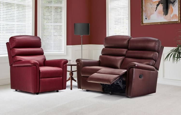 Sherborne Comfi-Sit Standard Reclining 2 Seater Leather Sofa