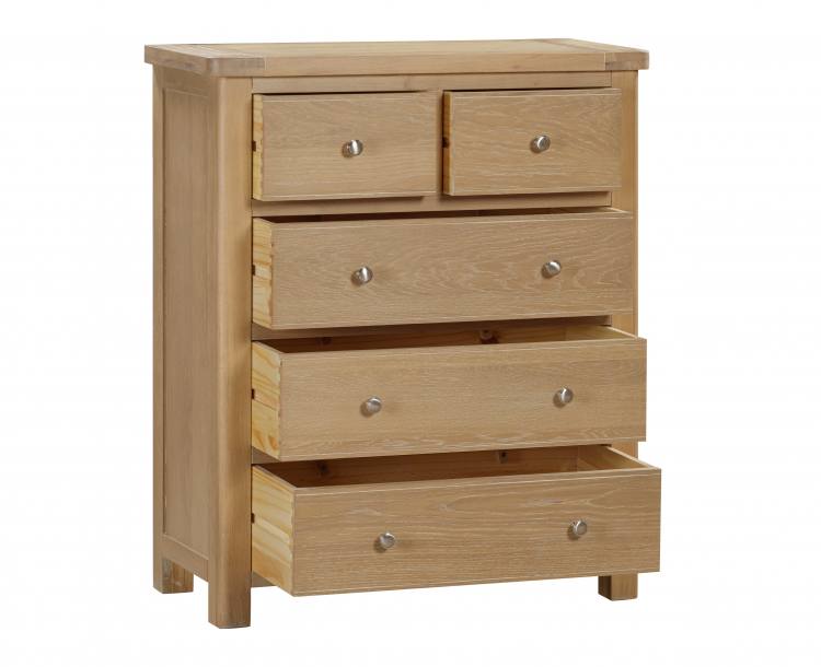 Chest with drawers open 