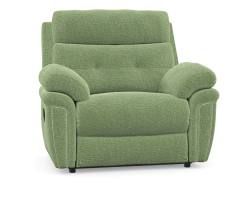 Lazboy Baxter Power Recliner Chair in Chunki Sage fabric 