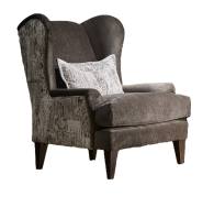 Chair shown in Craven Truffle & Pablo Mole fabrics 