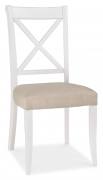 Bentley Designs Two Tone X Back Chair - Sand Fabric