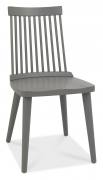 Bentley Designs Dansk Scandi Oak Spindle Chair in Dark Grey 