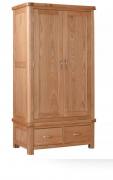 Bakewell Oak Double wardrobe 