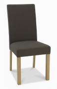 Bentley Designs - Parker Light Oak Square Back Dining Chair - Black Gold (Pair)