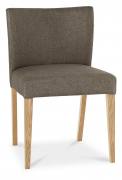 Bentley Designs - Turin Low Back Upholstered Dining Chairs (Pair) - Black Gold Fabric