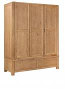 Corndell Bergen Oak Triple wardrobe  