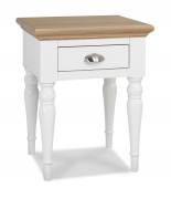 Bentley Designs Two Tone Lamp Table with Turned Legs