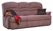 Como Plum with Queensbury Chocolate (leather) scatter cushions