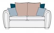 Memphis 3 seater Pillow-back sofa cushion combination