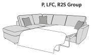 Buoyant Fantasia Standard Back Corner Chaise with Sofa Bed - RH2S + LFC + FST
