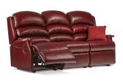 Manual catch option pictured in Antique Red with Dark Beech knuckles, shown with optional extra scatter cushion