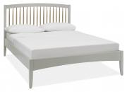 Whitby Scandi Oak & Warm Grey Low Footend Bedstead Angled View