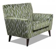 Alstons Oceana Aria accent chair in fabric 2110, walnut eco legs.