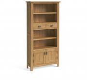 Corndell Bedford oak display bookcase unit 