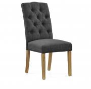 Corndell Chelsea upholsterd Charcoal chair 