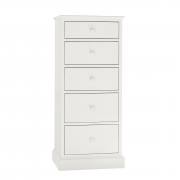 Bentley Designs - Ashby White 5 Drawer Tall Chest