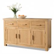 Seville Oak 3 Door Sideboard