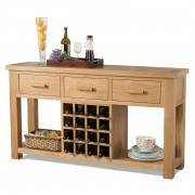 Seville Open Sideboard with Wine Rack