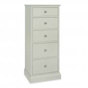 Bentley Designs - Ashby Soft Grey 5 Drawer Tall Chest