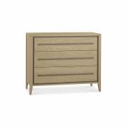 Bentley Designs Rimini Aged Oak & Weathered Oak 3 Drawer Chest