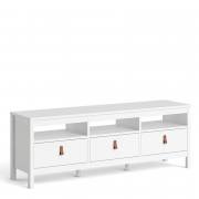Barcelona TV-Unit with 3 Drawers in White