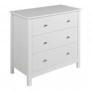 Florence Chest with 3 Drawers in White