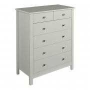 Florence 4+2 chest in Soft Grey