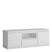  Fribo 2 Door 1 Drawer 136 cm Wide TV Cabinet Alpine White