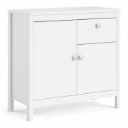 Madrid Sideboard with 2 Doors & 1 Drawer finished in White 