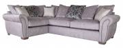 Pictured in Sublime Marble, 2 x Pillow Back cushions in Beehive Pastel, scatter cushions in Polka Pebble and Chrome feet