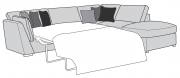 Phoenix Sofa Bed Corner Chaise - Open : L2S / RFC / FST