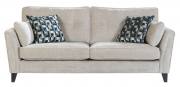 Pictured in fabric 0738 with large scatter cushions in 0142 and Dark legs. 