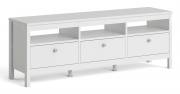 Madrid TV Unit with 3 Drawers finished in White