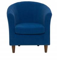 Jayne chair shown with walnut legs 