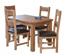 Rectangular Oak Extending Table, chairs sold seperately 