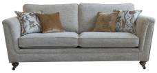 Alstons Darwin grand standard back sofa in fabric 5718, large scatter cushions in 5118, small scatter cushions in 5593
