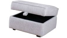 Alstons Fairmont storage stool in fabric 4998 (supplied on glides)