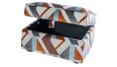 Alstons Nevada storage stool in fabric 4227 (supplied on glides)