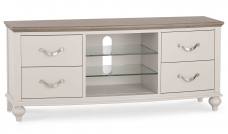 Bentley Designs Montreux Grey Washed Oak & Soft Grey Entertainment Unit