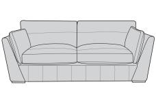 Buoyant Phoenix Leather 3 Seater Sofa