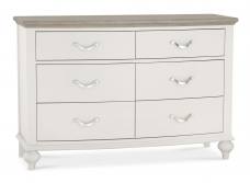 Bentley Designs - Montreux Grey Washed Oak & Soft Grey 6 Drawer wide Chest