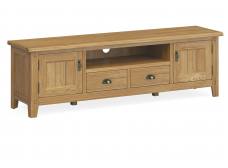 Corndell Bedford Large oak TV unit 