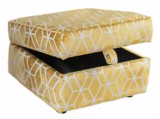 Alstons Cosy storage stool shown in a discontinued fabric