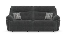 Baxter 3 seater sofa shown in Iona Black fabric 