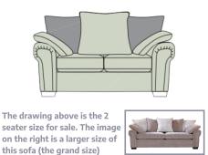 Alstons Alpine 2 seater pillow back sofa