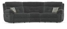 Baxter 3 seater curved corner power sofa 
