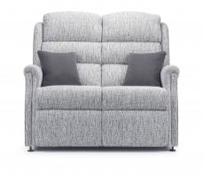 Ideal Aintree 2 seater Fixed sofa with Cascade style back shown in Alexandra Park Ripple fabric 