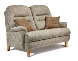 Tuscany Pebble with optional scatter cushions in Ravello Cocoa & Light finish legs