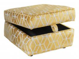 Alstons Cosy storage stool shown in a discontinued fabric
