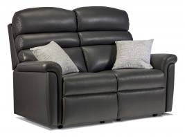 Sofa shown in Queensbury slate with optional fabric scatter cushions  